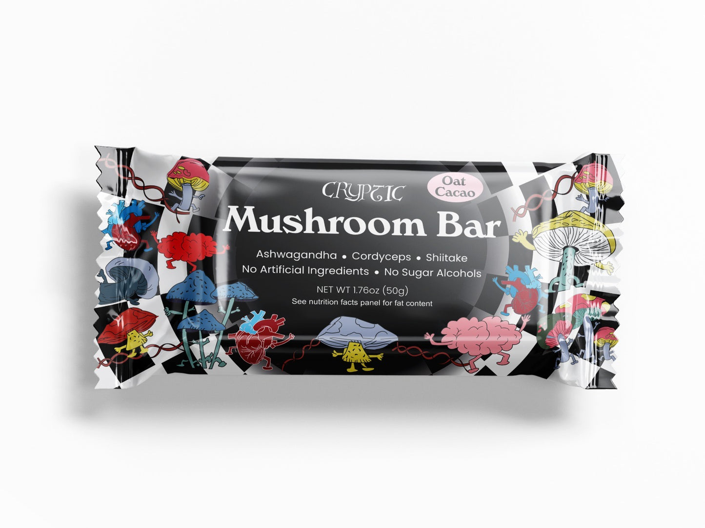 Oat Cacao Mushroom Bar - 12 Bars Per Box
