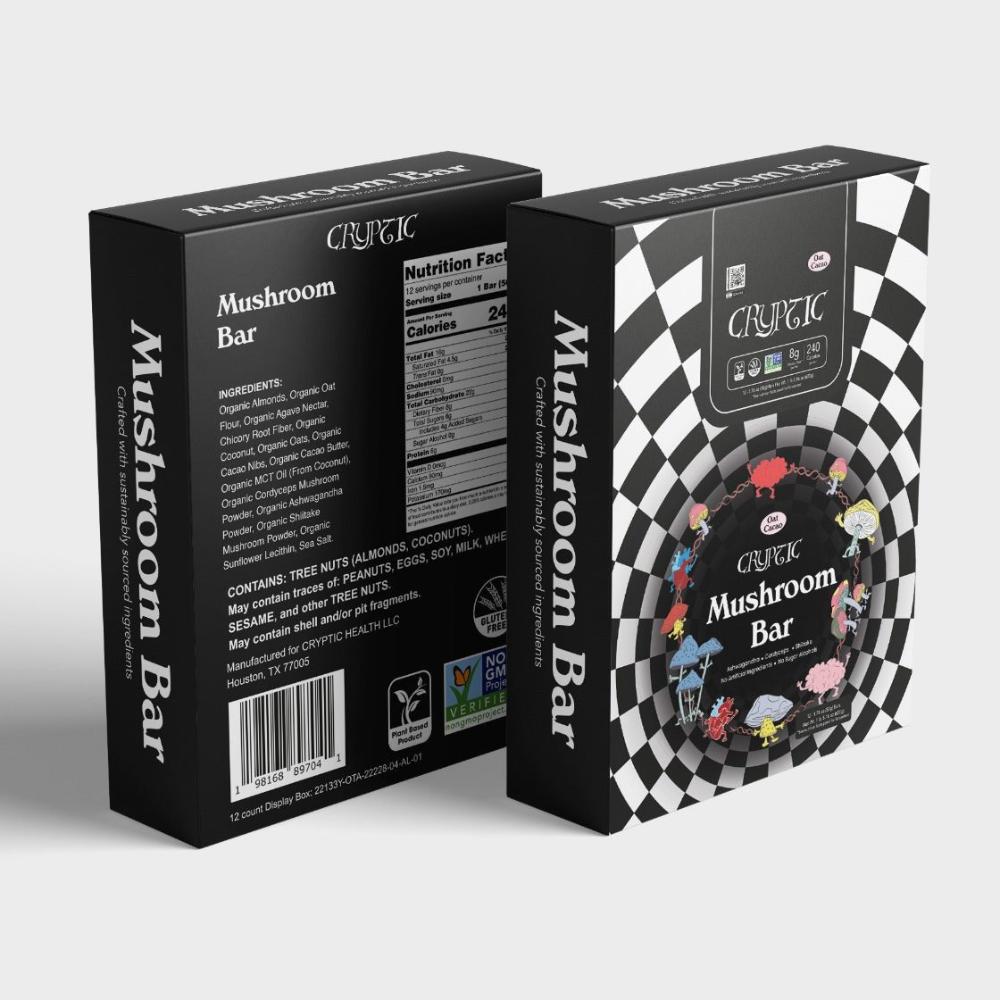 Oat Cacao Mushroom Bar - 12 Bars Per Box